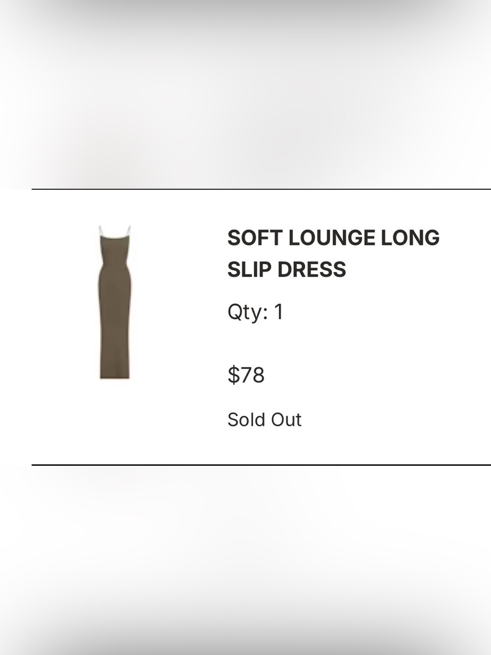 SKIMS Army soft lounge long slip Dress
